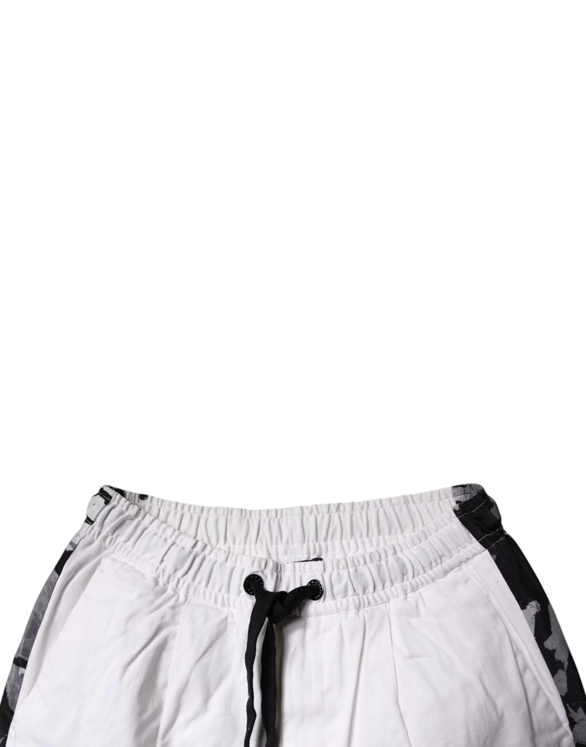 Dolce & Gabbana White Cotton Cargo Jogger SweatMen's Men's Pants (Pre-Owned)