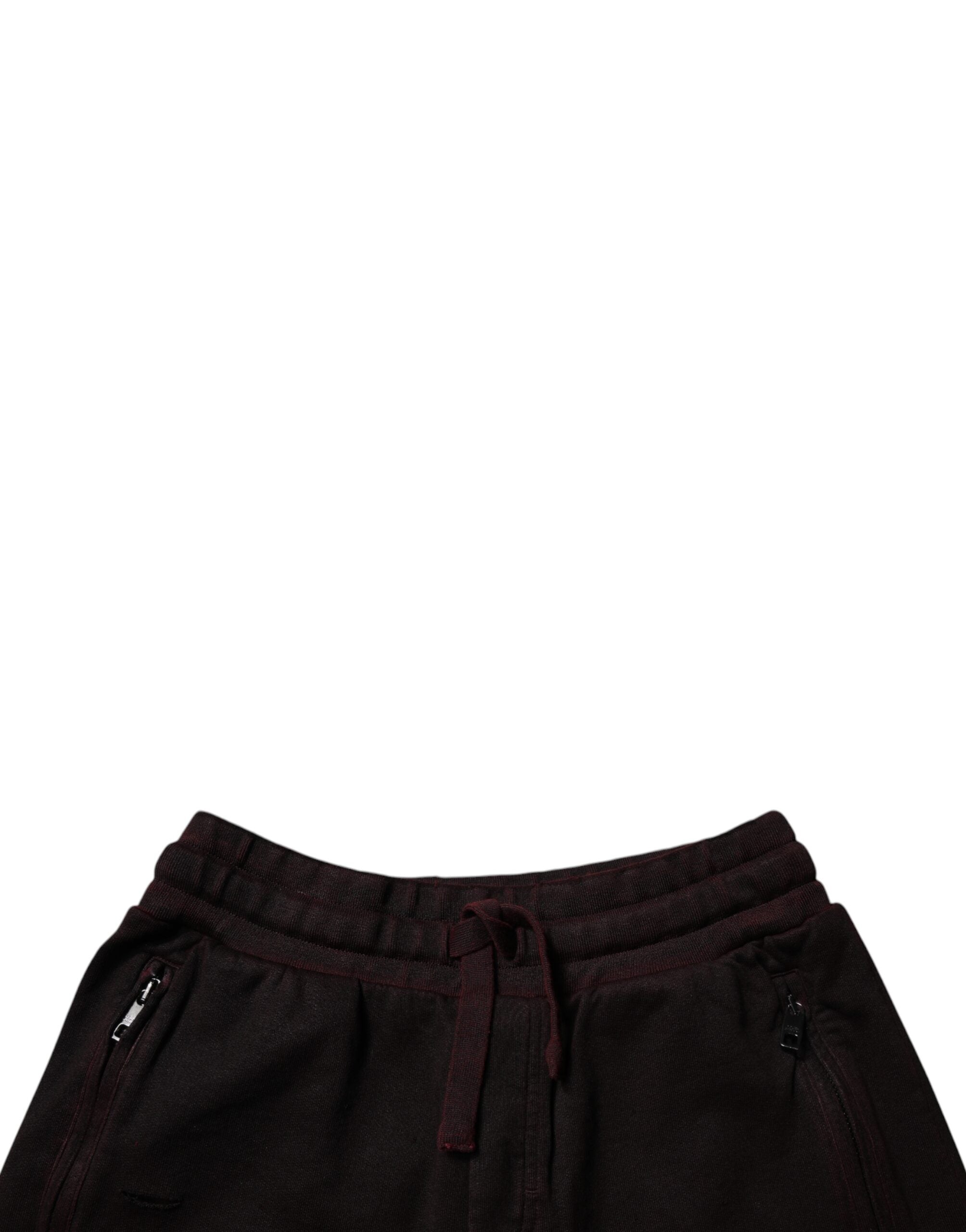 Dolce & Gabbana Maroon Cotton SweatMen's Men Bermuda Men's Shorts