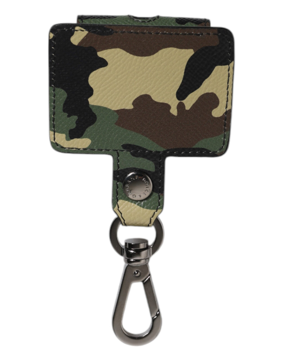 Dolce & Gabbana Multicolor Camouflage Leather Airpods Men's Case