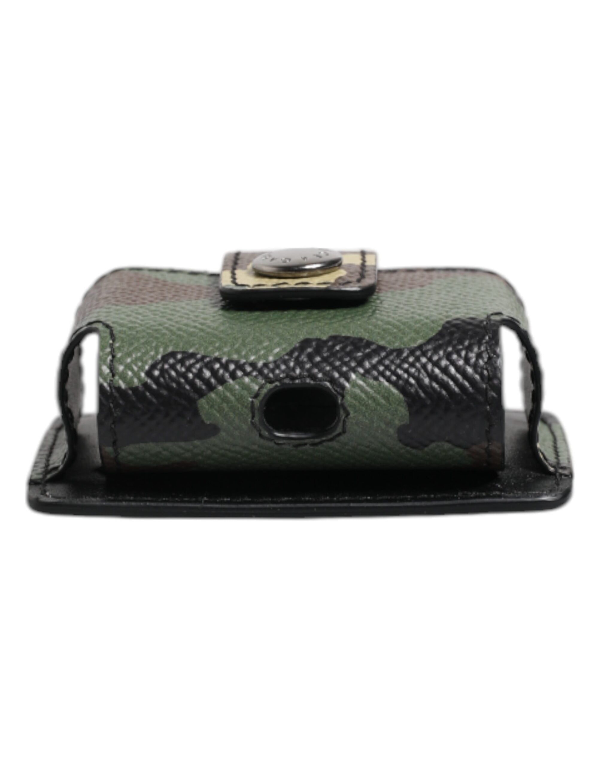 Dolce & Gabbana Multicolor Camouflage Leather Airpods Men's Case