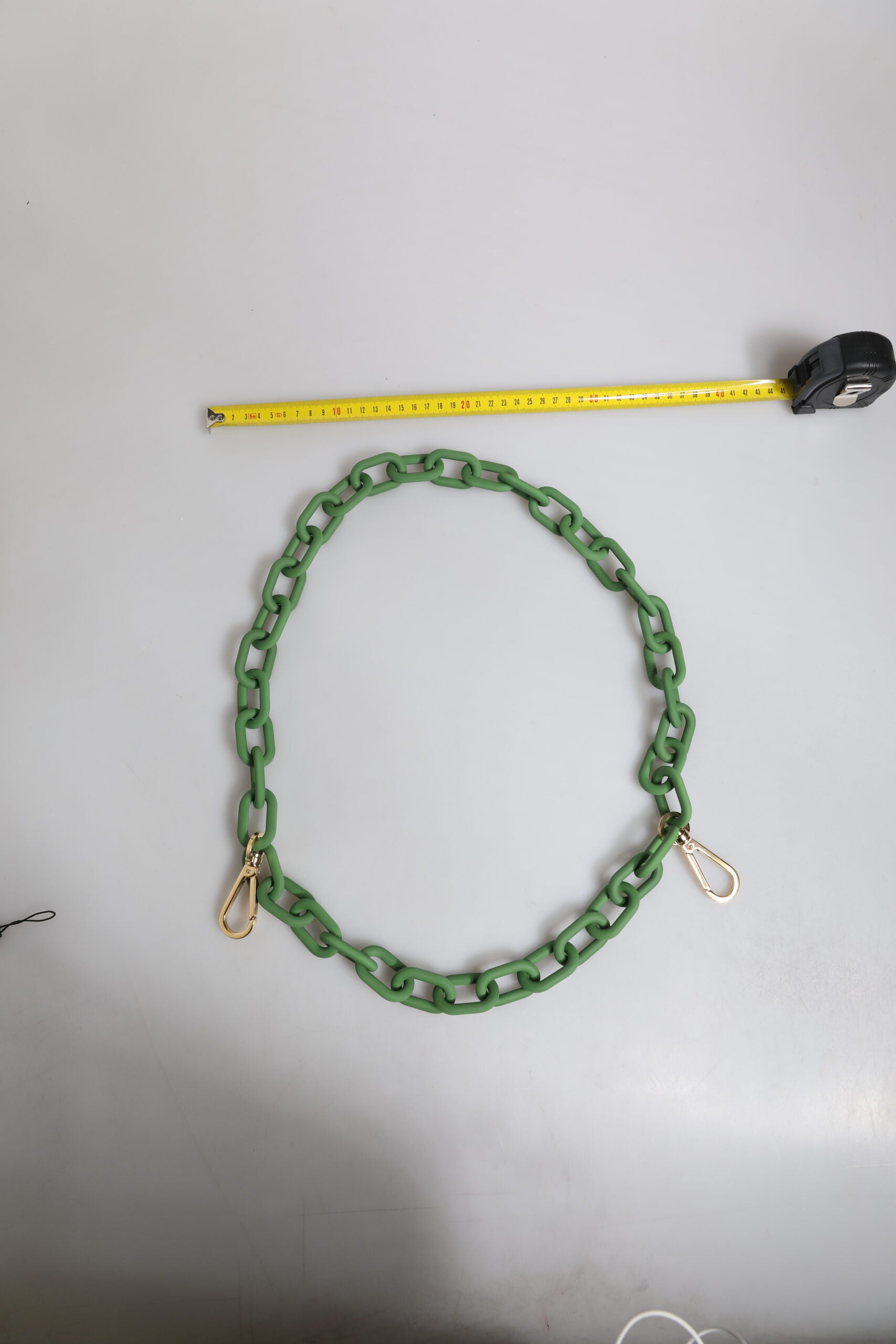 Dolce & Gabbana Green Plexy Acrylic Chunky Gold Hardware Wallet Men's Chain