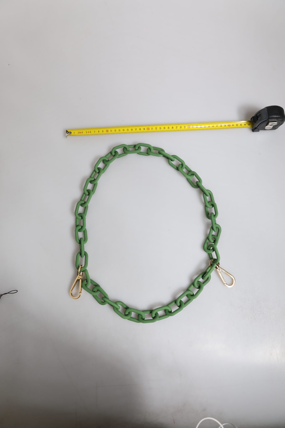 Dolce & Gabbana Green Plexy Acrylic Chunky Gold Hardware Wallet Men's Chain