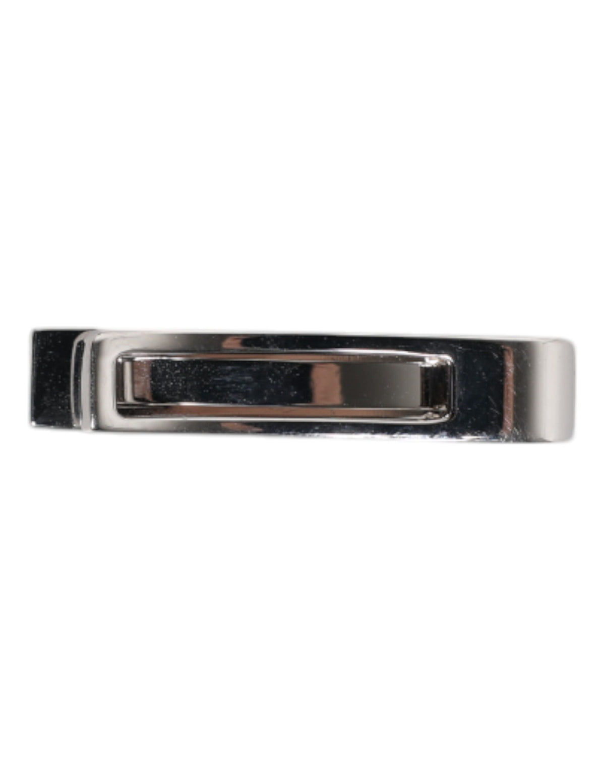 Dolce & Gabbana Silver Tone Brass Logo Branded Tie Clip Men's Bar