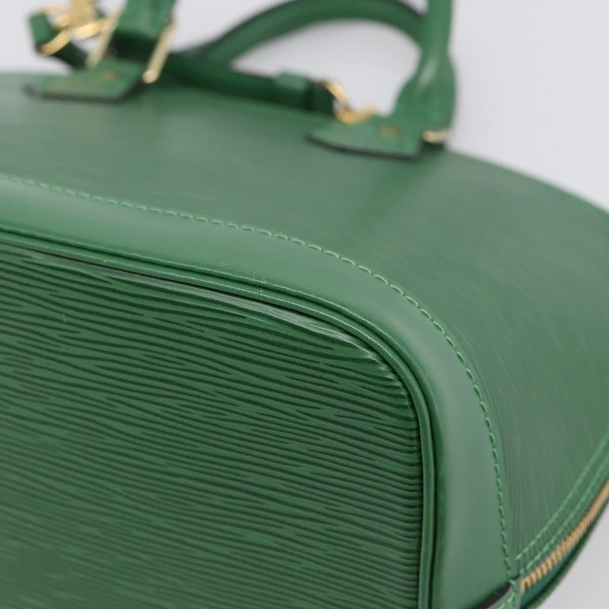 Louis Vuitton Alma Epi Leather Green Leather Handbag (Pre-Owned)