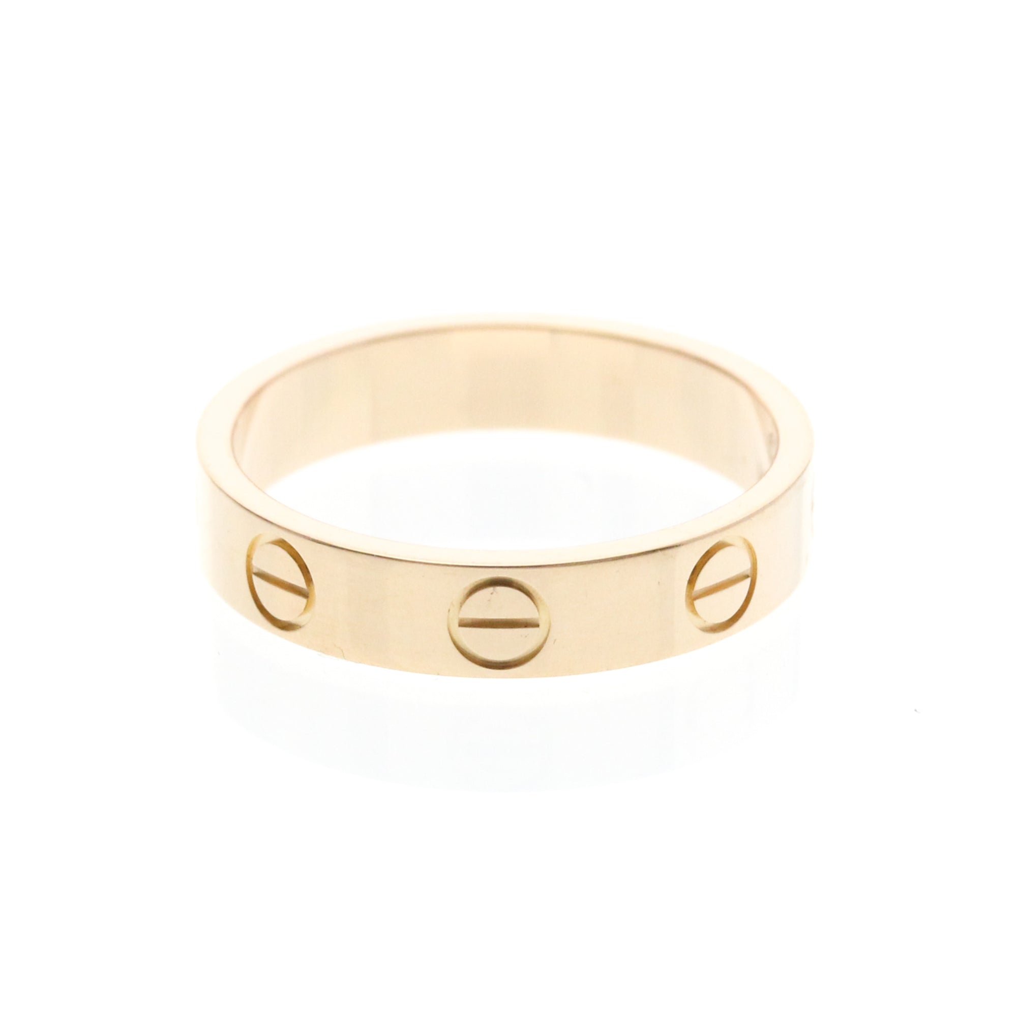 Cartier Love Wedding Band 18K Rose Gold Gold Pink_Gold Ring Jewelry (Pre-Owned)