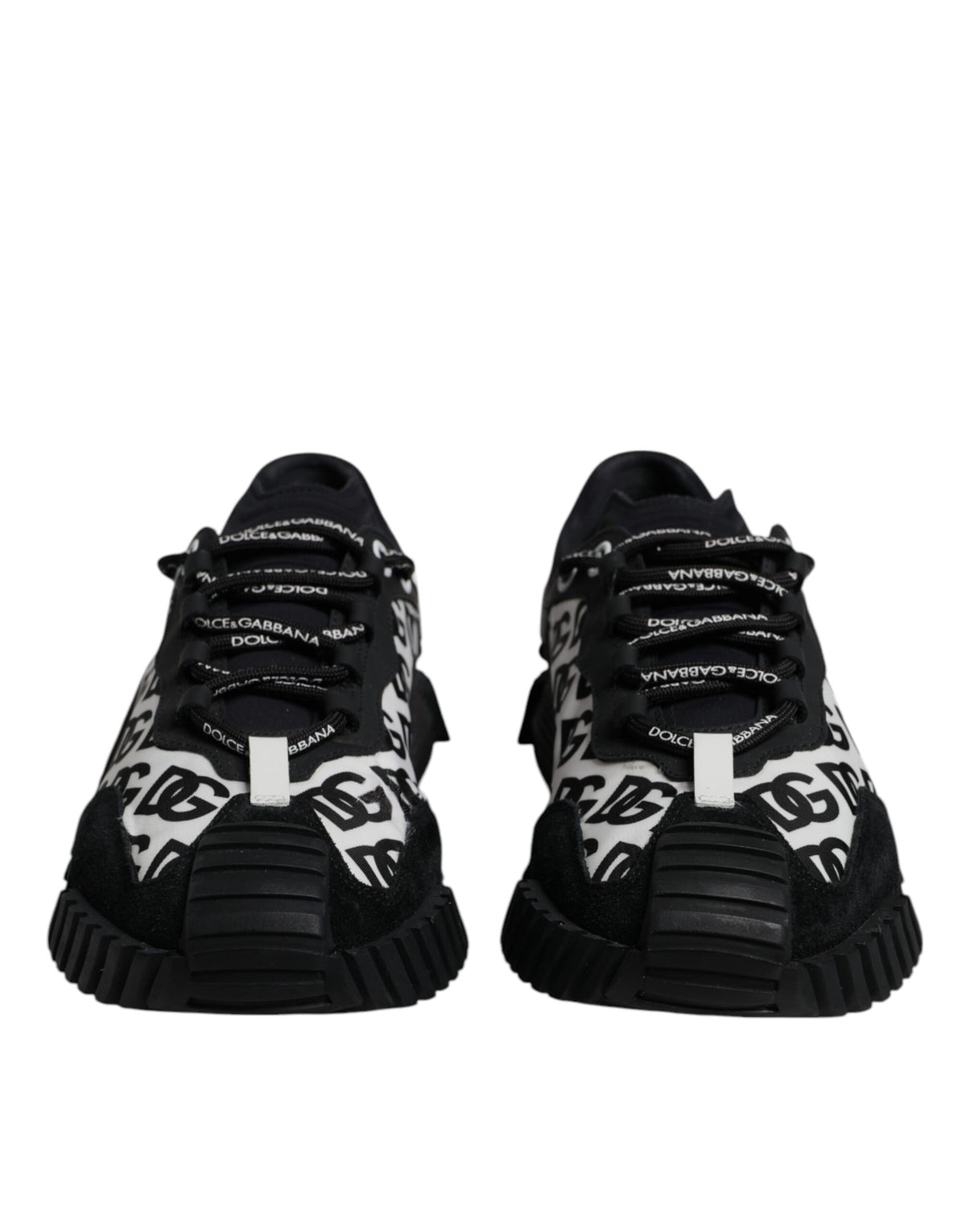 Dolce & Gabbana Black Logo Lace Up Low Top NS1 Sneakers Men's Shoes (Pre-Owned)