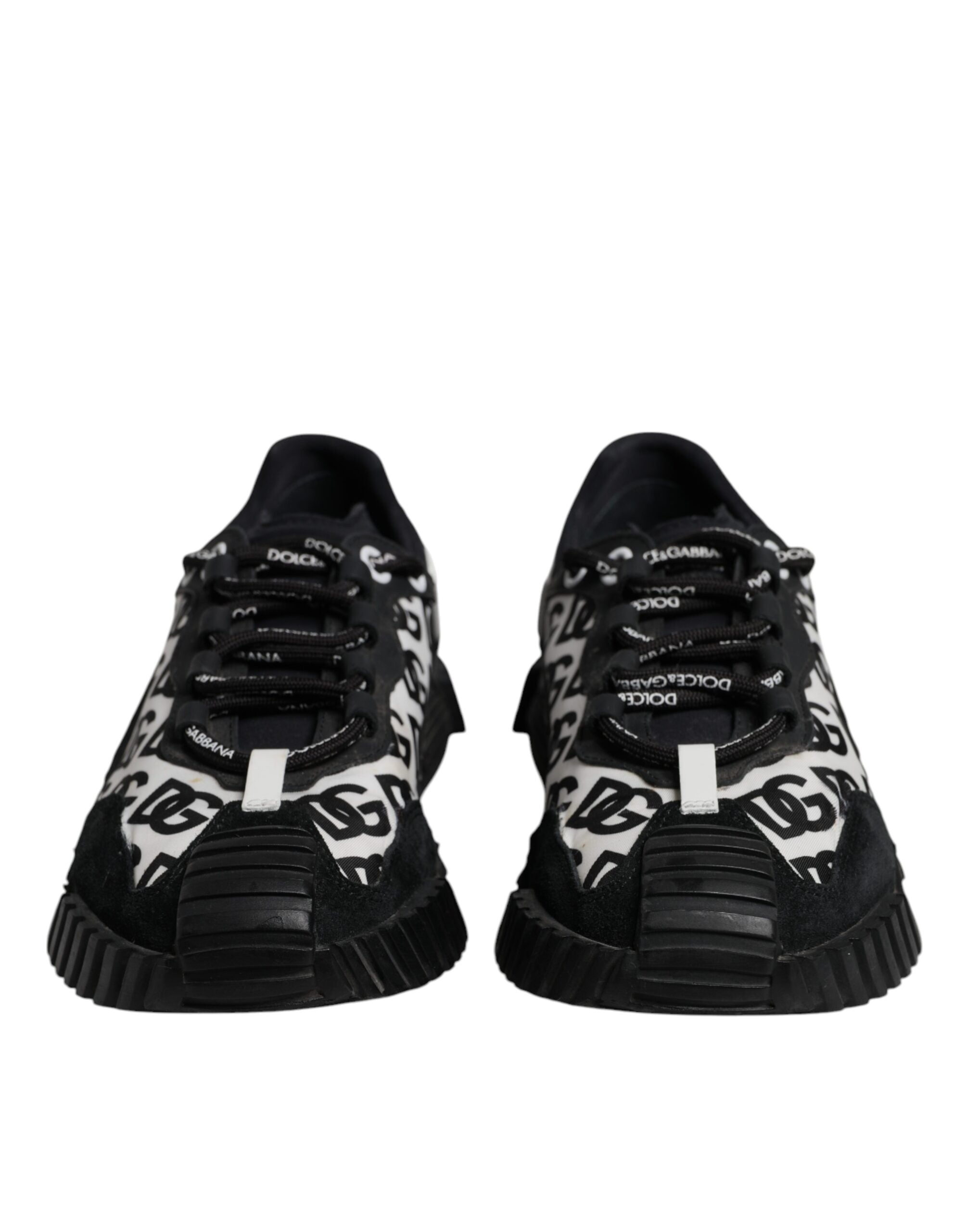 Dolce & Gabbana Black Logo Lace Up Low Top NS1 Sneakers Men's Shoes (Pre-Owned)