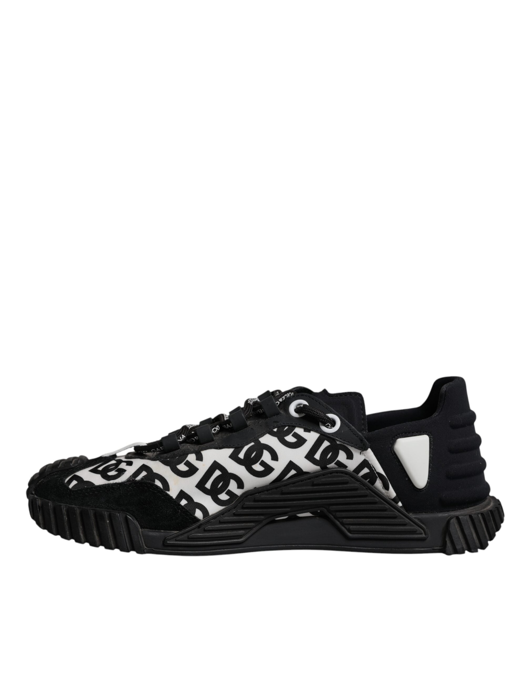 Dolce & Gabbana Black Logo Lace Up Low Top NS1 Sneakers Men's Shoes (Pre-Owned)