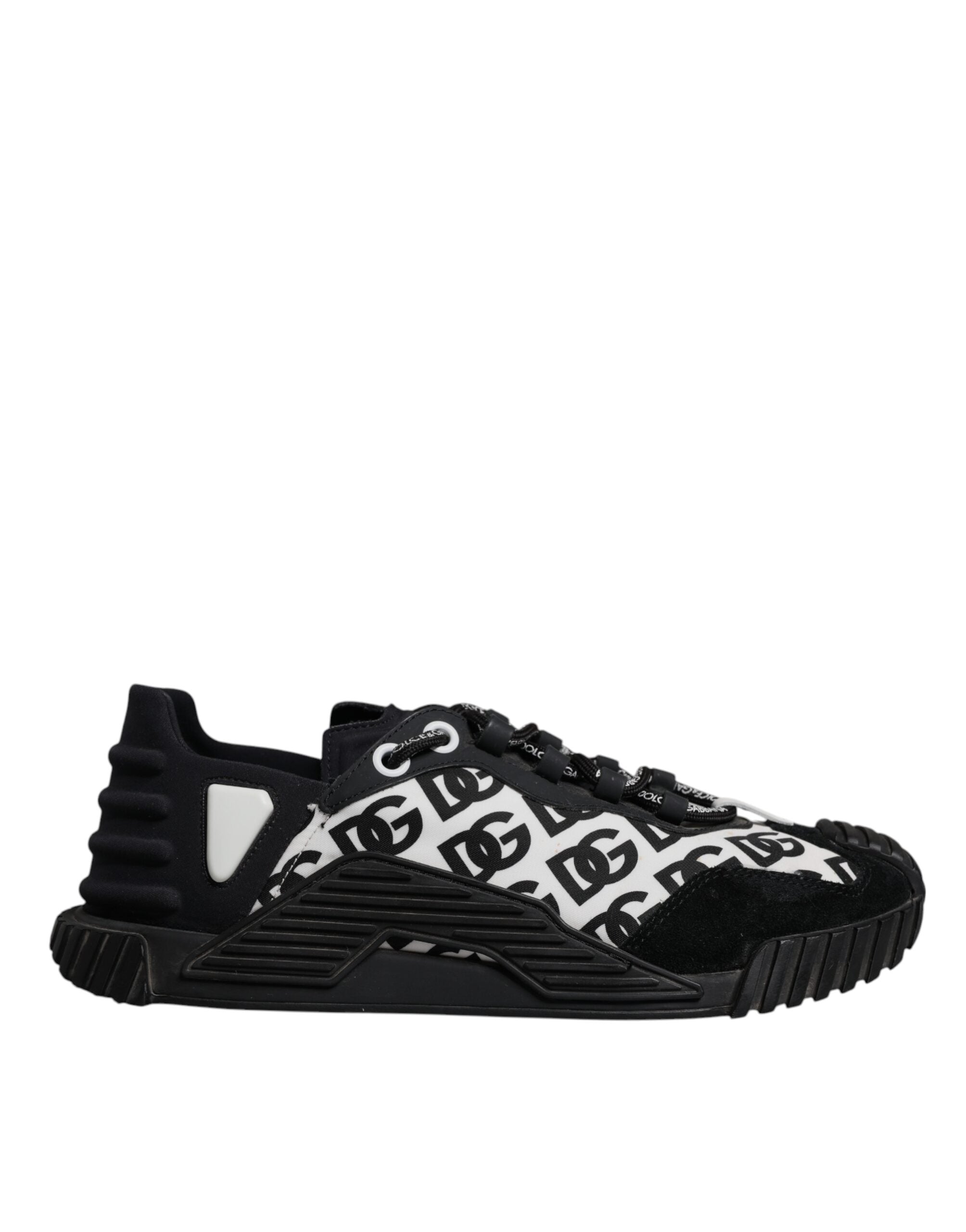 Dolce & Gabbana Black Logo Lace Up Low Top NS1 Sneakers Men's Shoes (Pre-Owned)