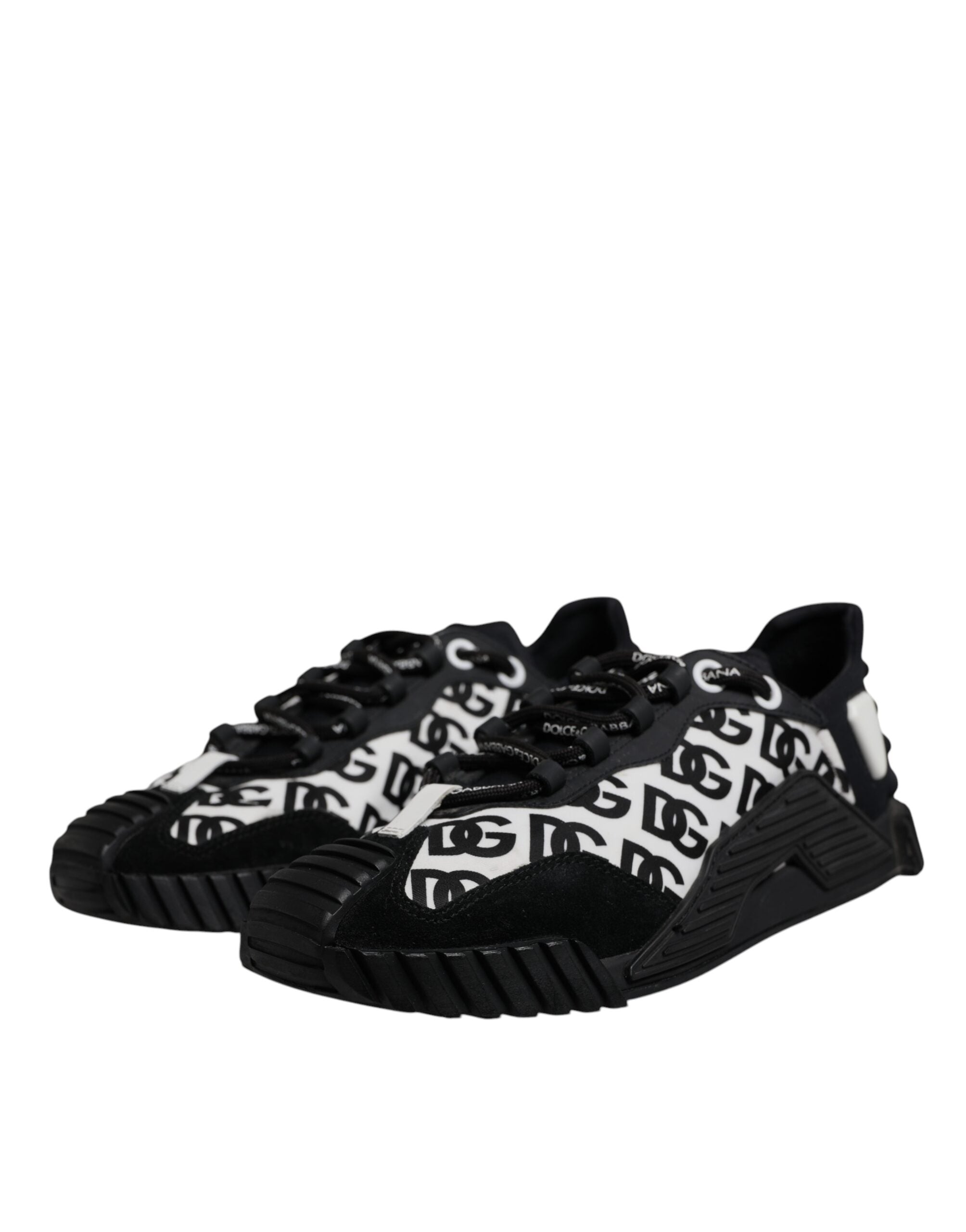 Dolce & Gabbana Black Logo Lace Up Low Top NS1 Sneakers Men's Shoes (Pre-Owned)