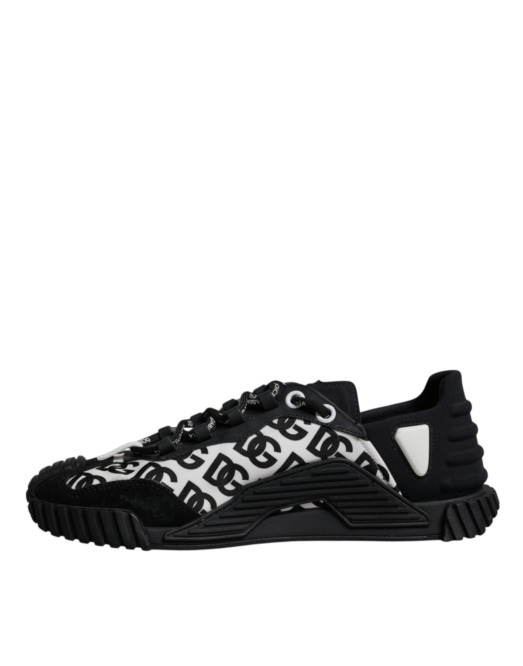 Dolce & Gabbana Black Logo Lace Up Low Top NS1 Sneakers Men's Shoes (Pre-Owned)