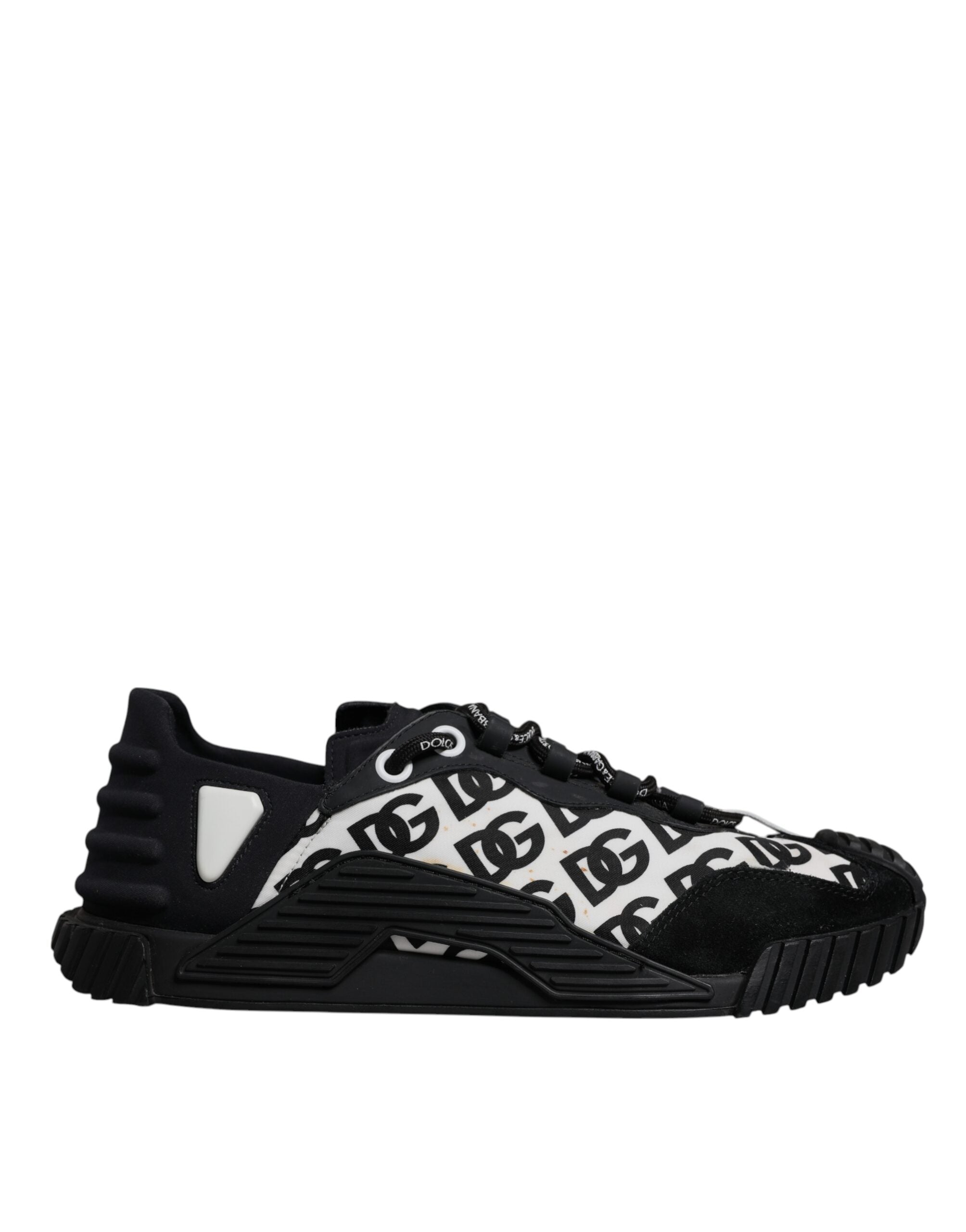 Dolce & Gabbana Black Logo Lace Up Low Top NS1 Sneakers Men's Shoes (Pre-Owned)