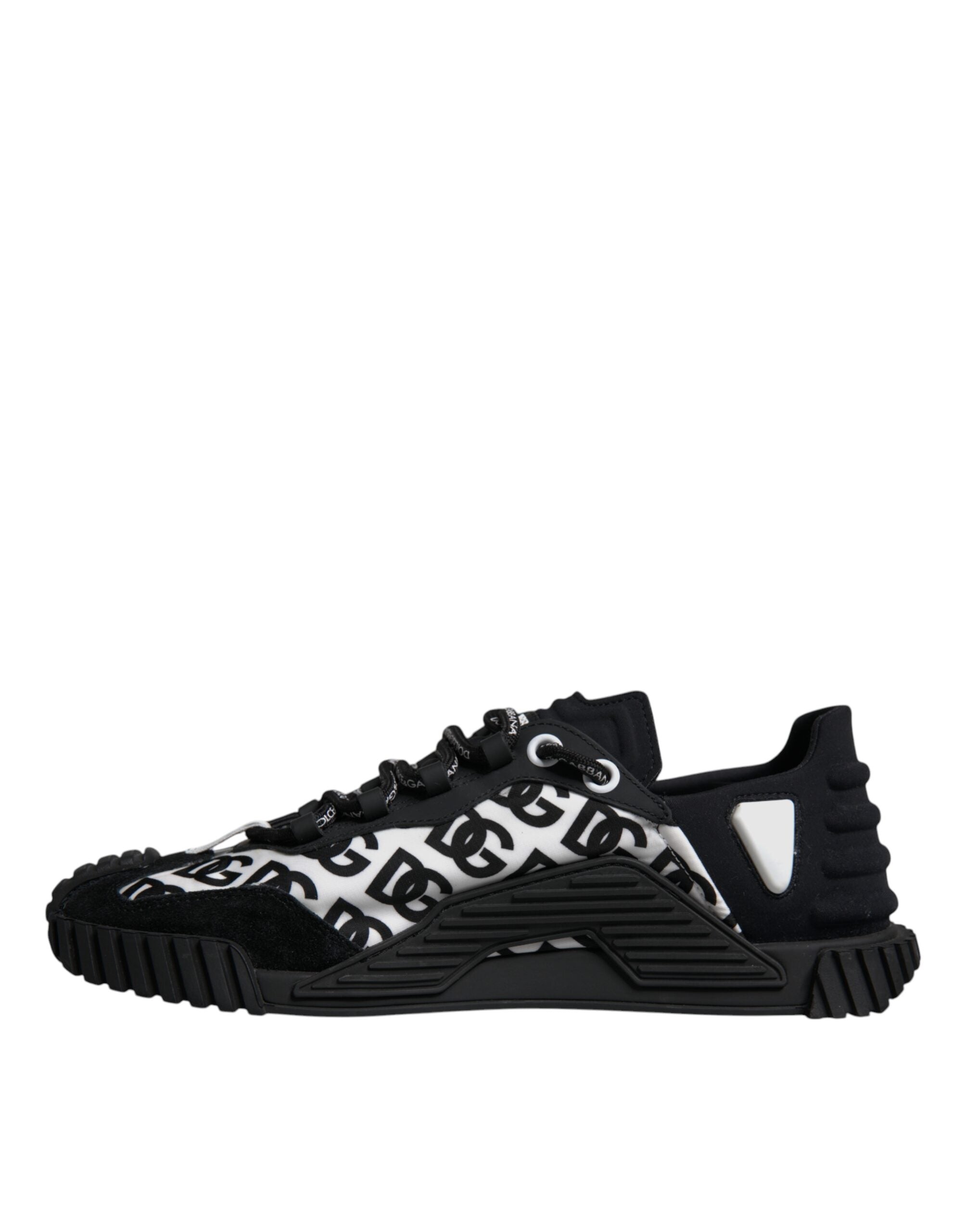 Dolce & Gabbana Black Logo Lace Up Low Top NS1 Sneakers Men's Shoes (Pre-Owned)
