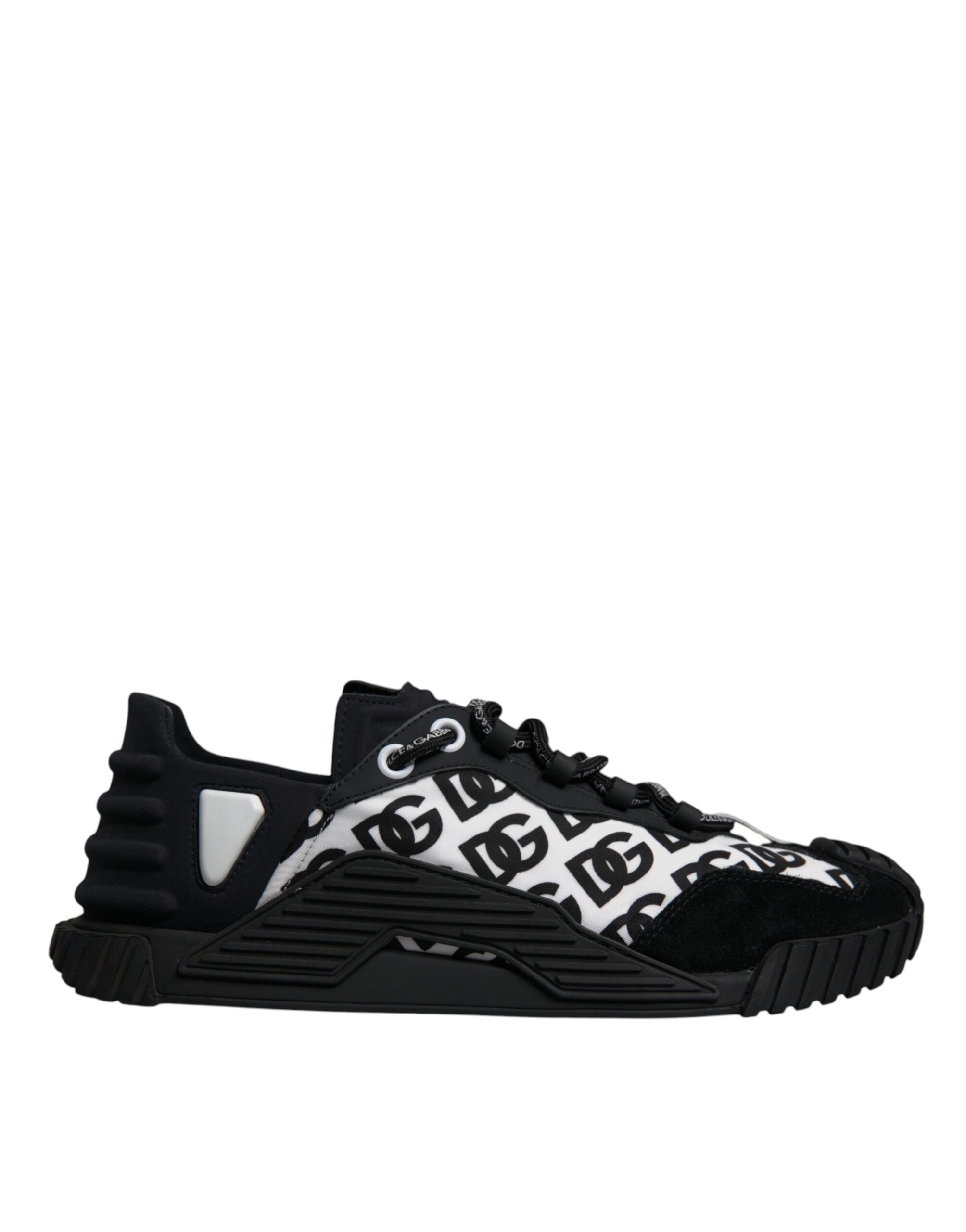 Dolce & Gabbana Black Logo Lace Up Low Top NS1 Sneakers Men's Shoes (Pre-Owned)