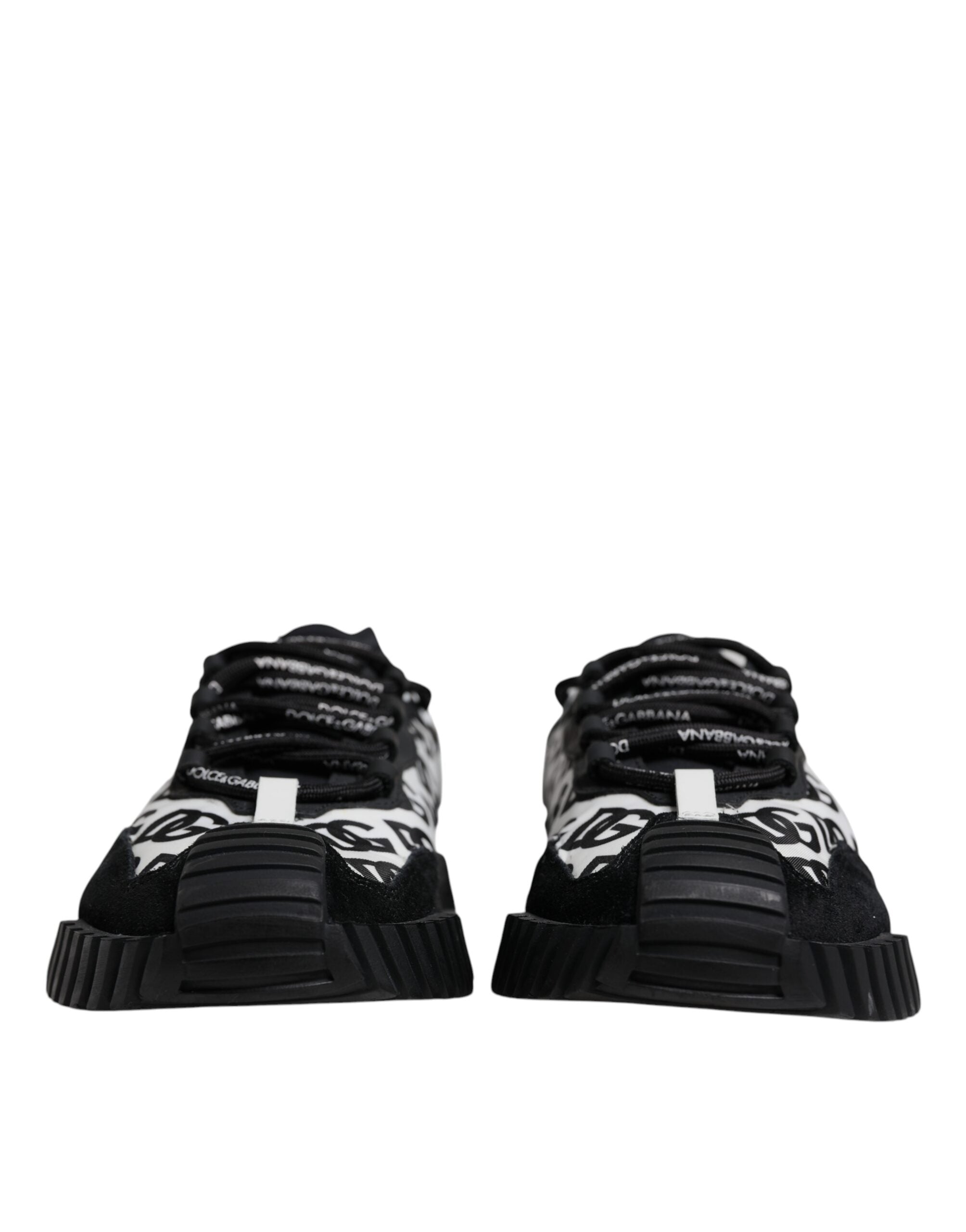 Dolce & Gabbana Black Logo Lace Up Low Top NS1 Sneakers Men's Shoes (Pre-Owned)
