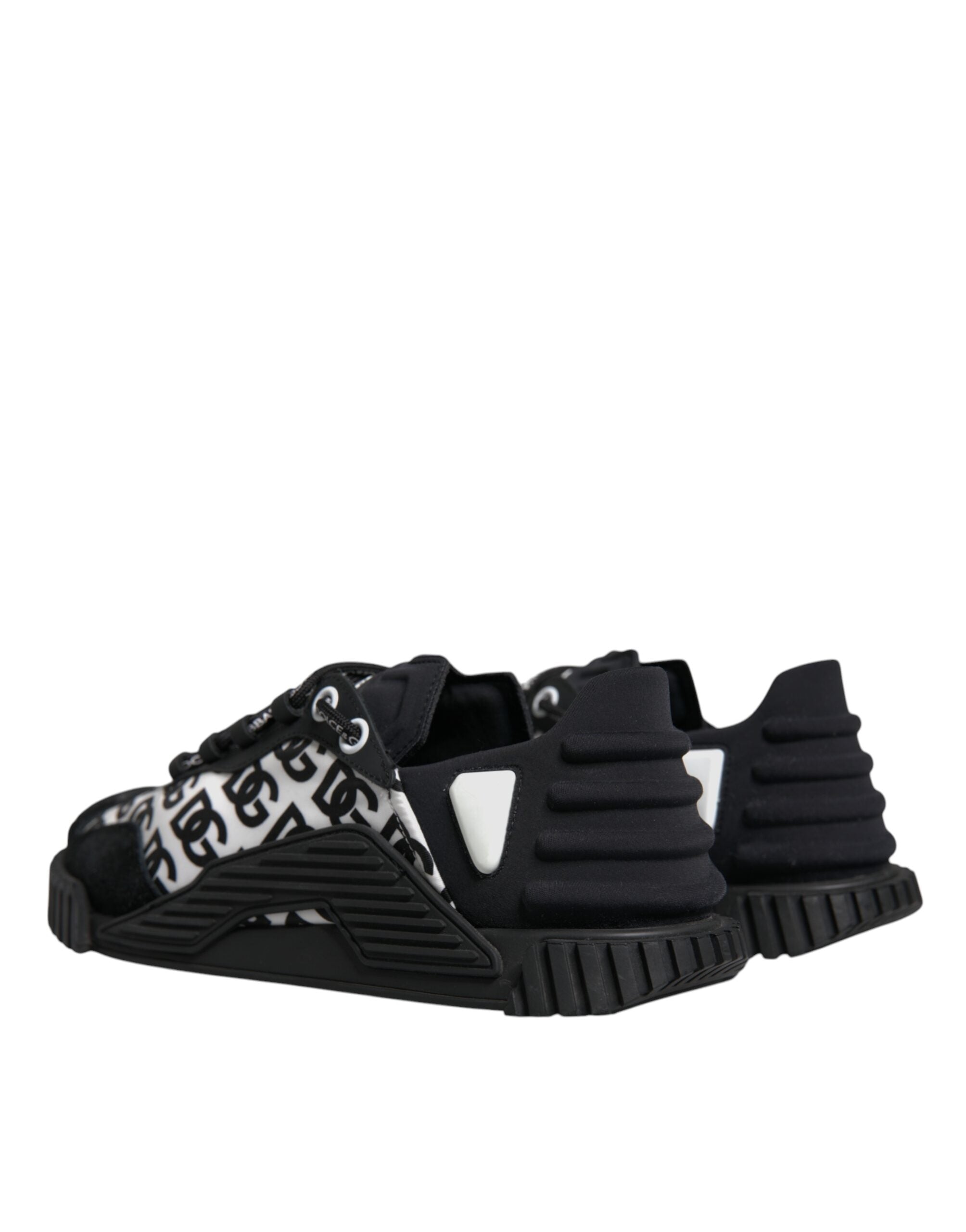 Dolce & Gabbana Black Logo Lace Up Low Top NS1 Sneakers Men's Shoes (Pre-Owned)