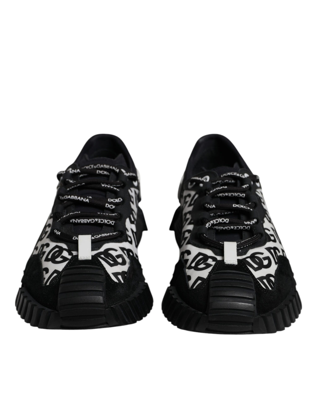 Dolce & Gabbana Black Logo Lace Up Low Top NS1 Sneakers Men's Shoes (Pre-Owned)