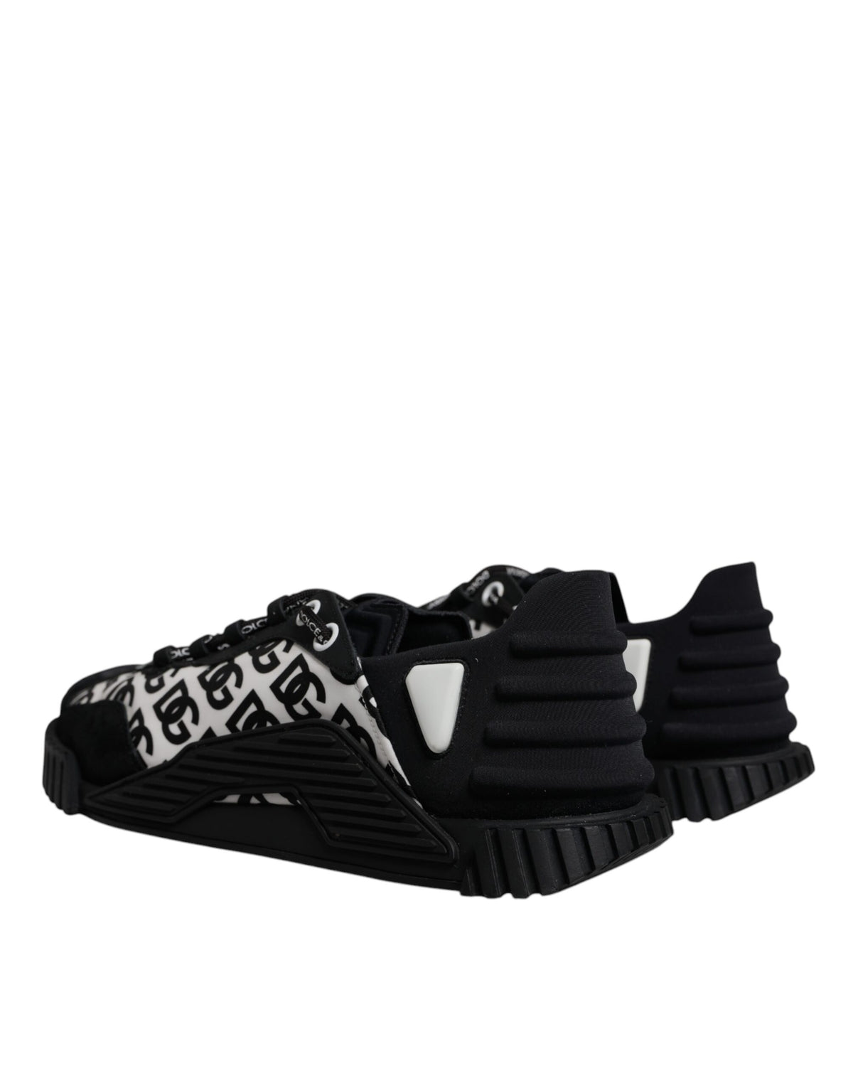 Dolce & Gabbana Black Logo Lace Up Low Top NS1 Sneakers Men's Shoes (Pre-Owned)