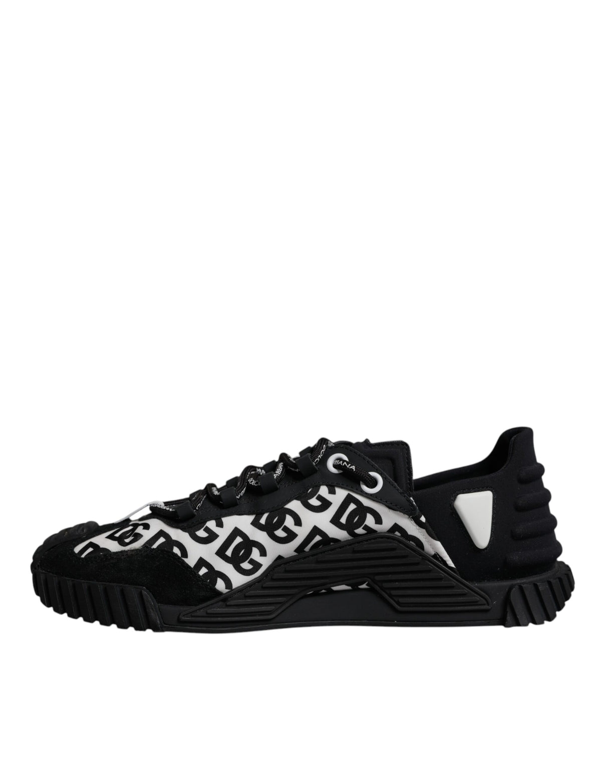 Dolce & Gabbana Black Logo Lace Up Low Top NS1 Sneakers Men's Shoes (Pre-Owned)
