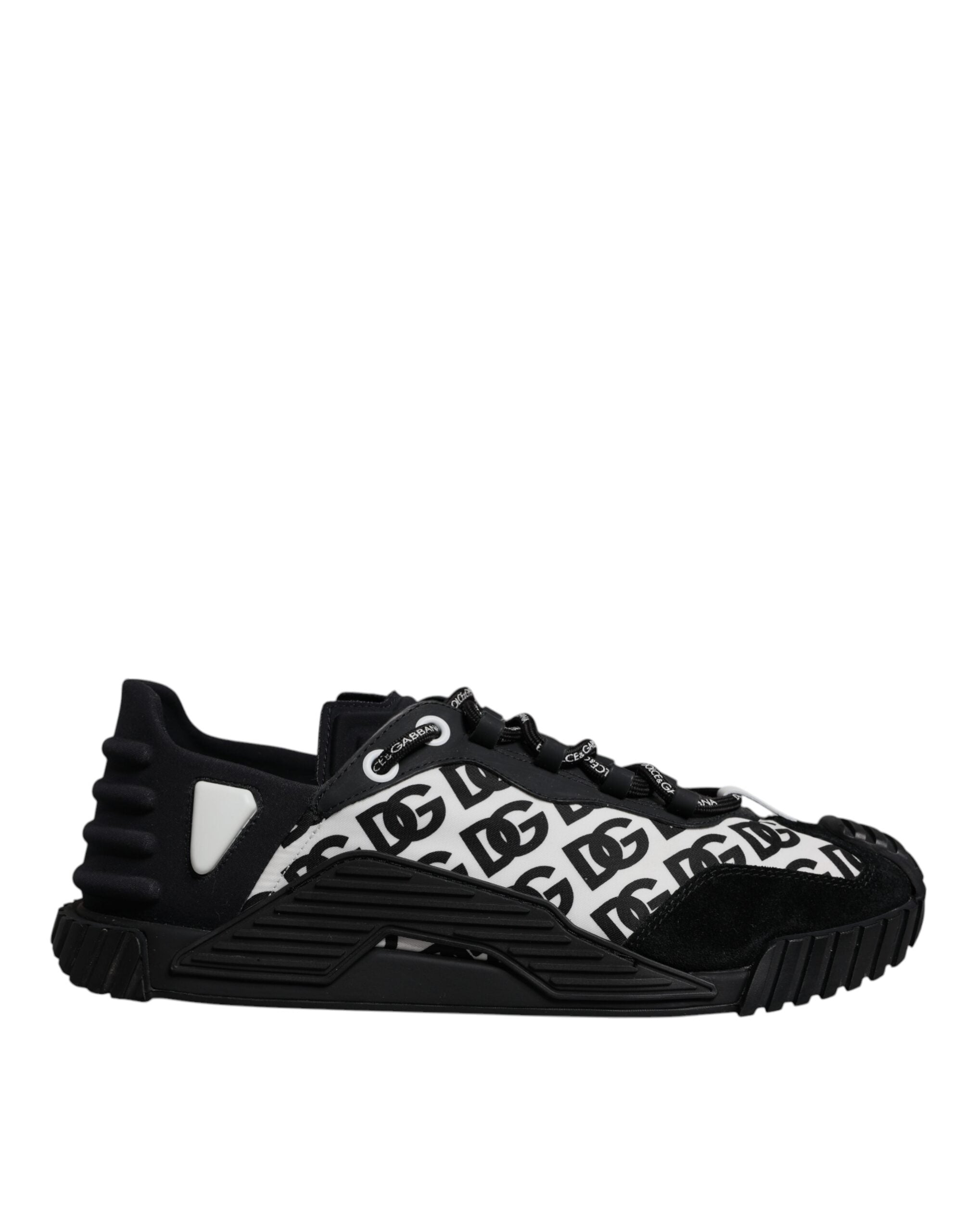 Dolce & Gabbana Black Logo Lace Up Low Top NS1 Sneakers Men's Shoes (Pre-Owned)