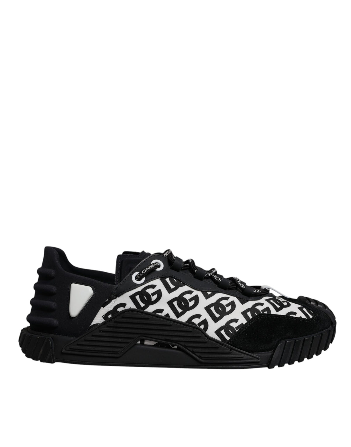 Dolce & Gabbana Black Logo Lace Up Low Top NS1 Sneakers Men's Shoes (Pre-Owned)