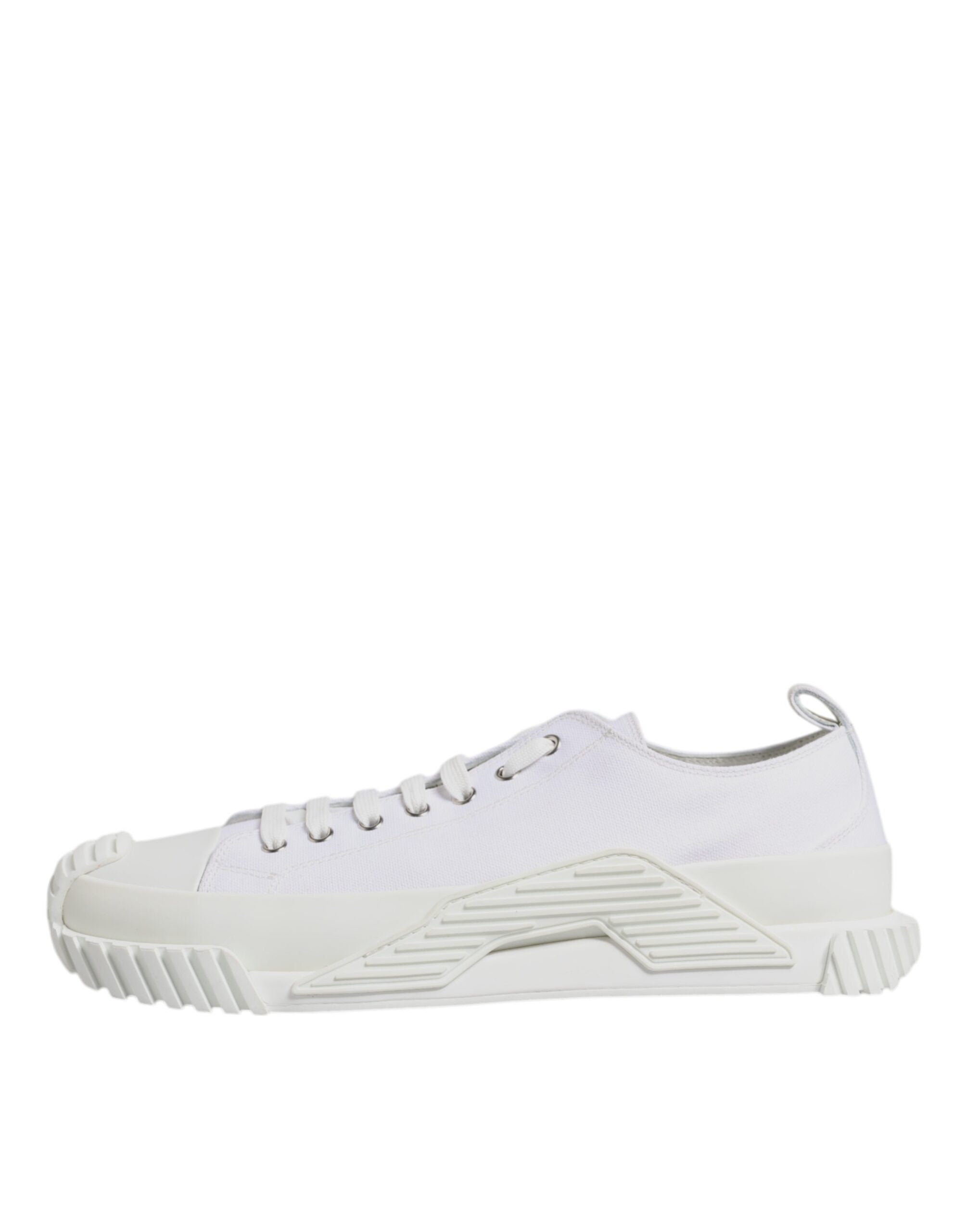 Dolce & Gabbana White Leather Low Top NS1 Sneakers Men's Shoes