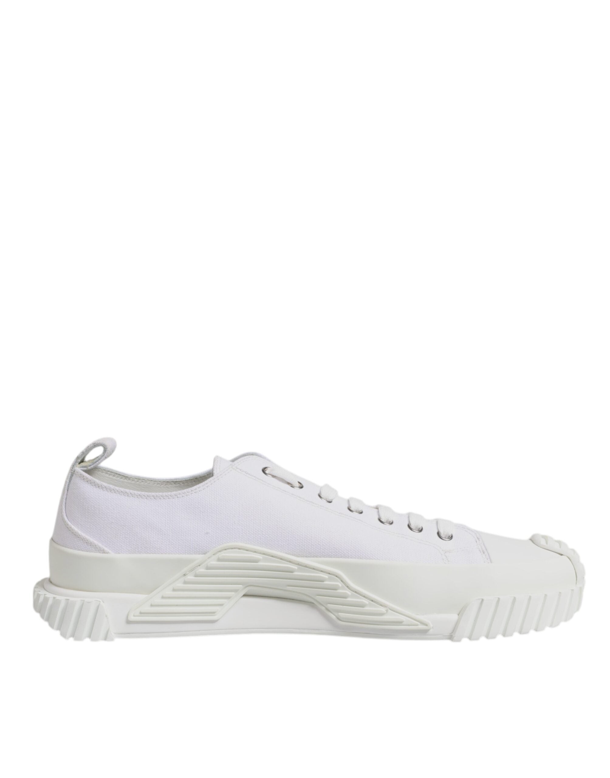 Dolce & Gabbana White Leather Low Top NS1 Sneakers Men's Shoes