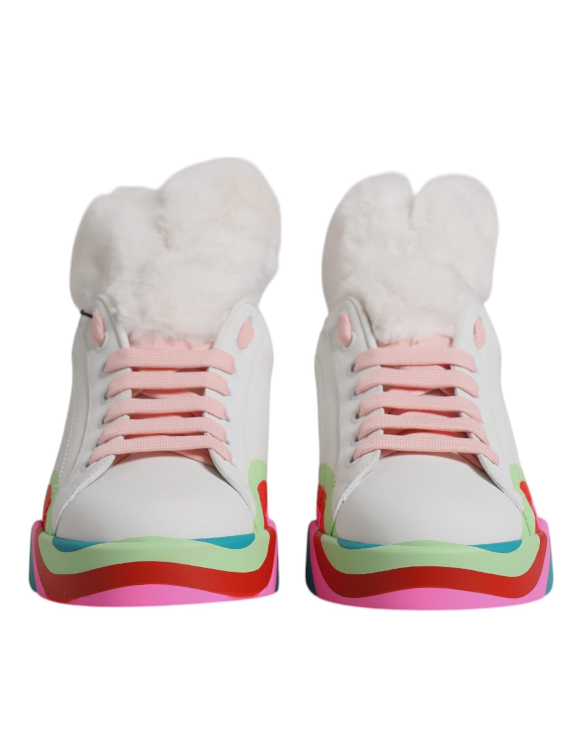 Dolce & Gabbana Multicolor Low Top Trainers Sneakers Women's Shoes