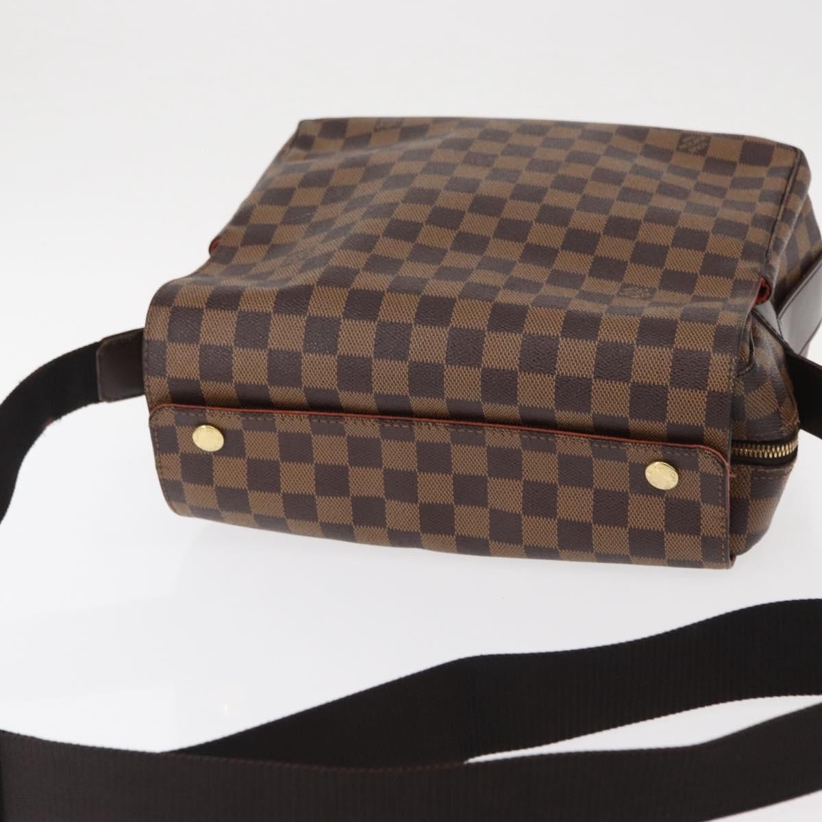 Louis Vuitton Naviglio Damier Ebene Brown Canvas Shoulder Bag Bag (Pre-Owned)