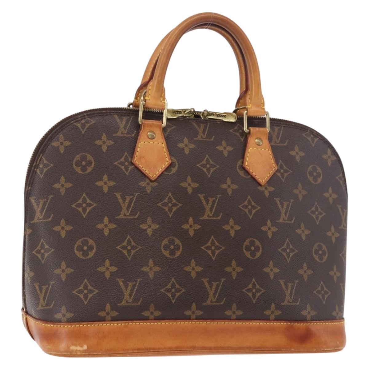 Louis Vuitton Vintage Alma Monogram Canvas Brown Canvas Handbag (Pre-Owned)