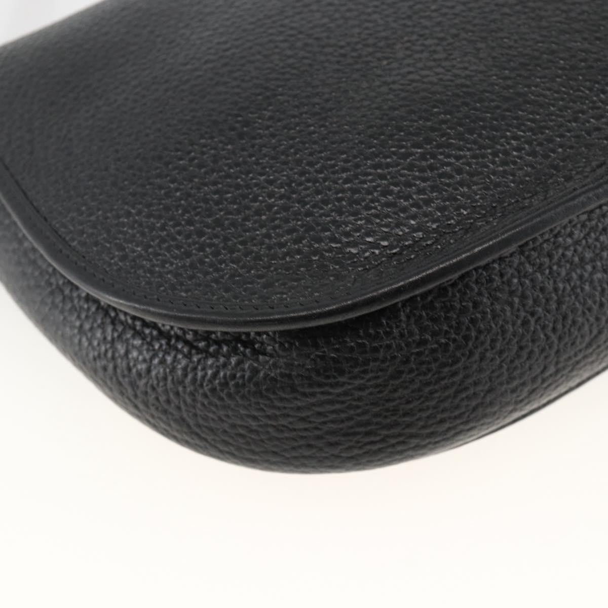 Christian Dior Cd Shoulder Bag Leather Black Leather Shoulder Bag Bag (Pre-Owned)