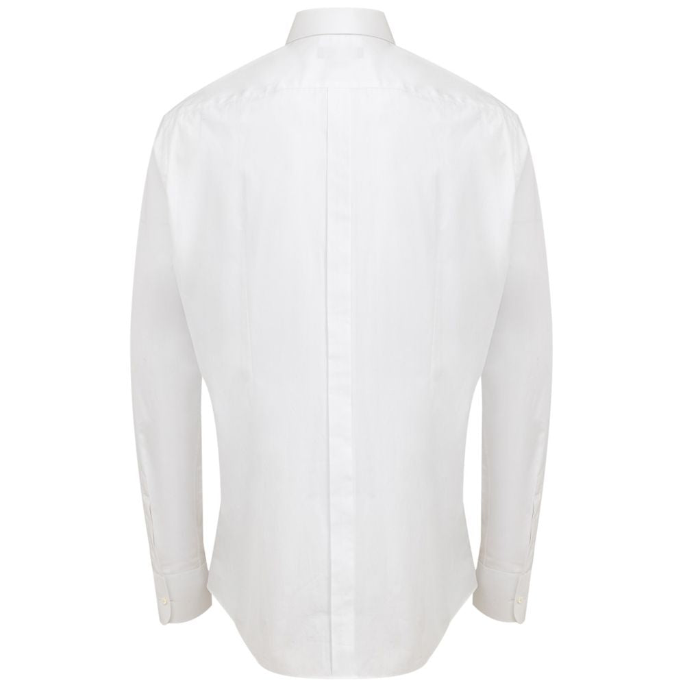 Dolce & Gabbana White Cotton Dress Men's Shirt