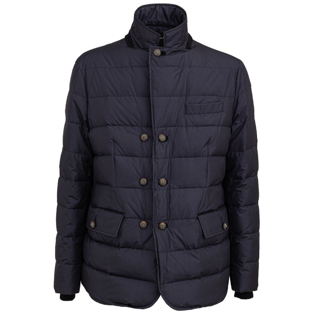 Dolce & Gabbana Blue Polyester Men's Coat