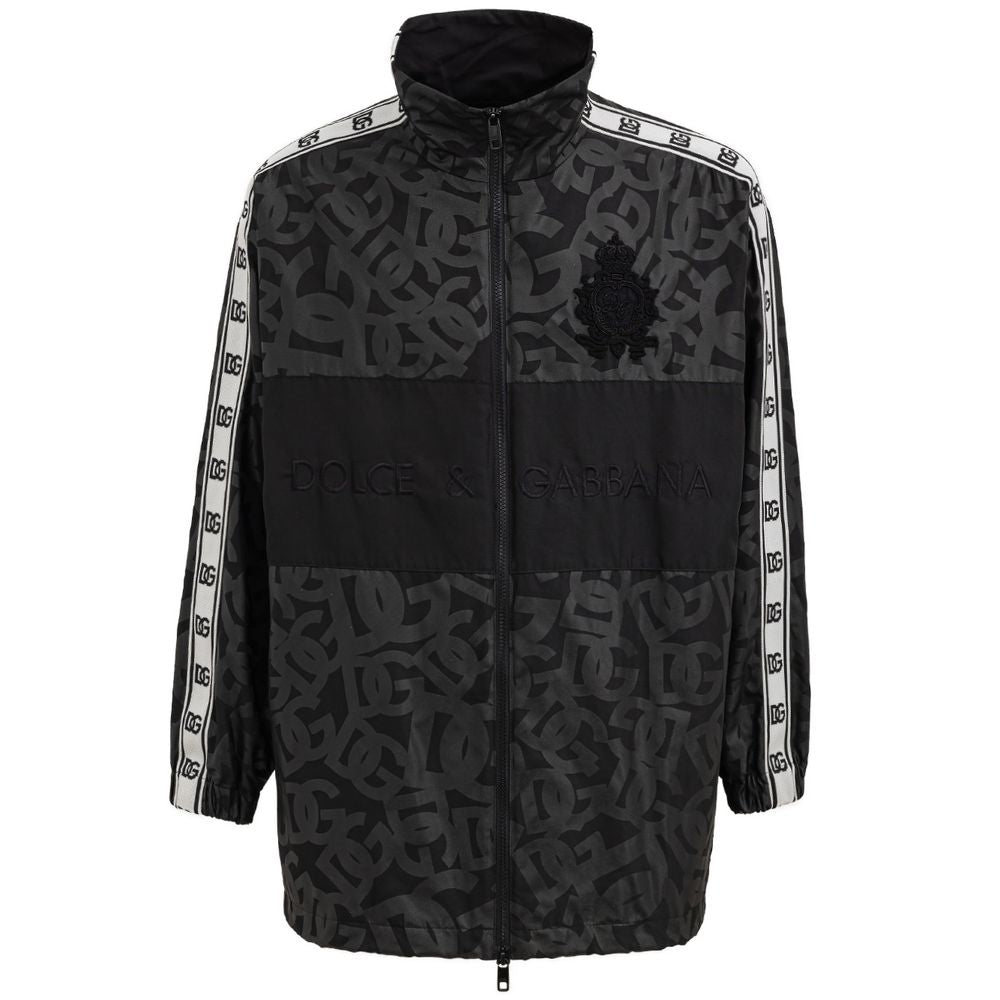 Dolce & Gabbana Black Polyester Shell Men's Jacket