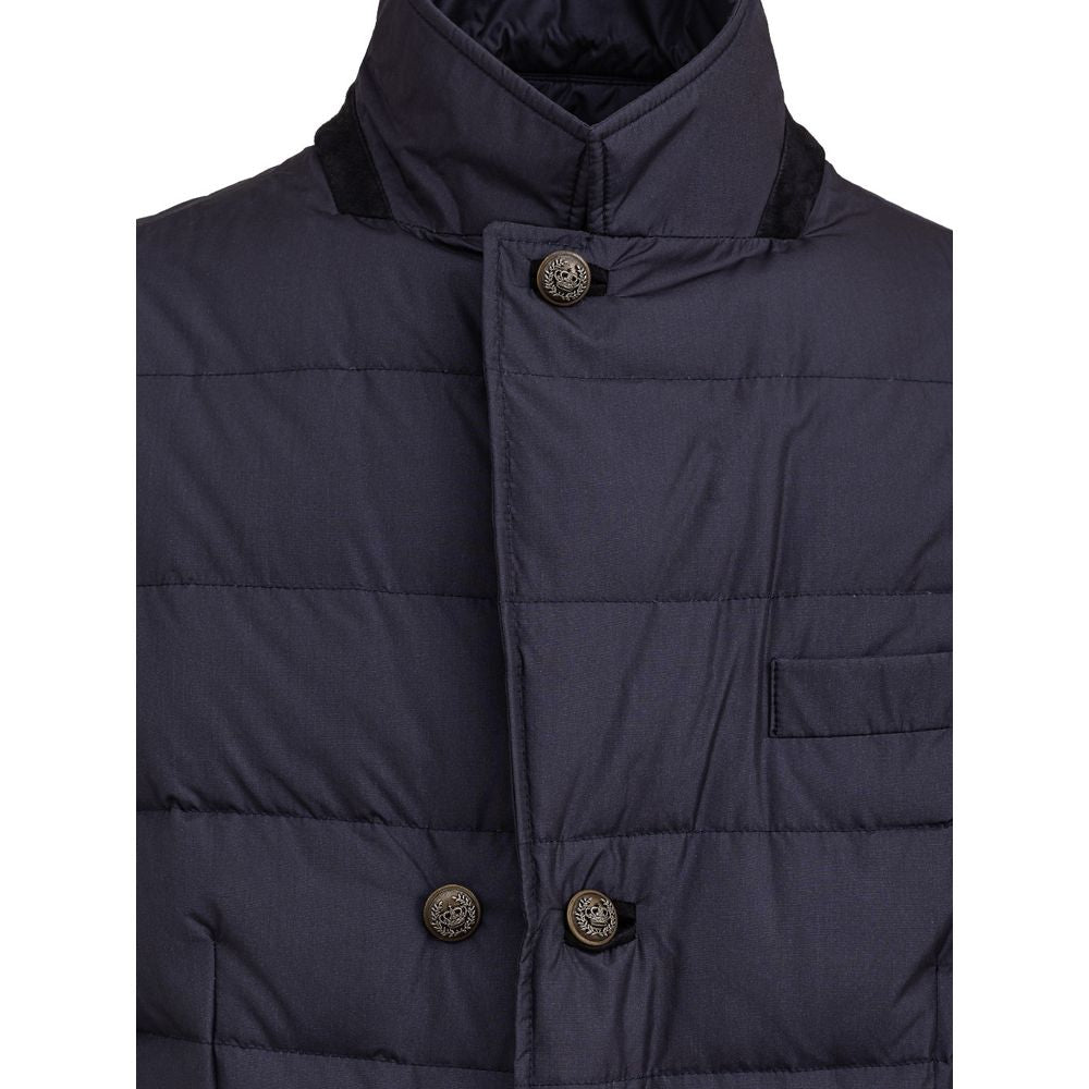 Dolce & Gabbana Blue Polyester Men's Coat