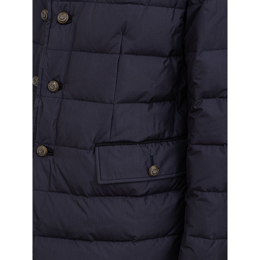 Dolce & Gabbana Blue Polyester Men's Coat
