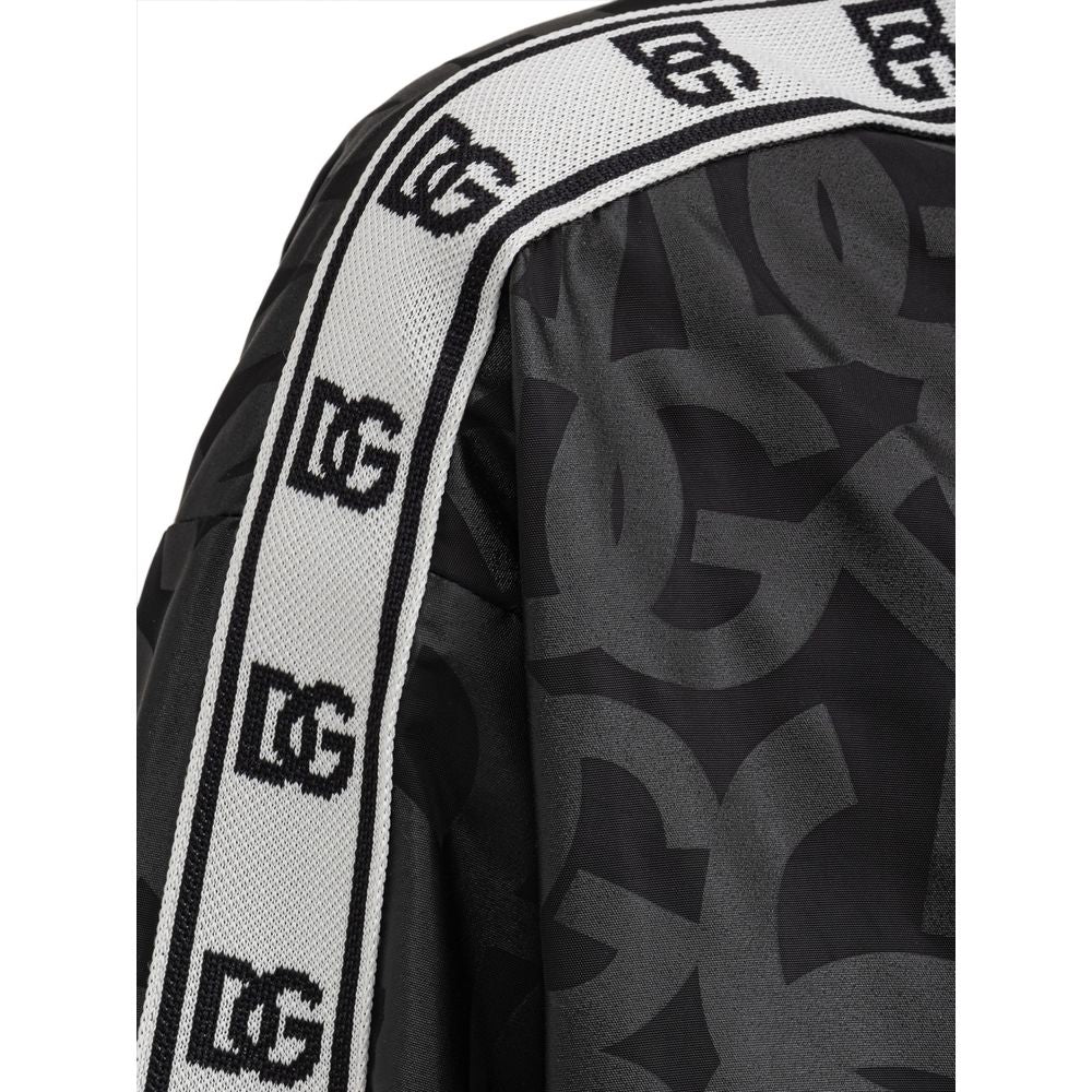 Dolce & Gabbana Black Polyester Shell Men's Jacket