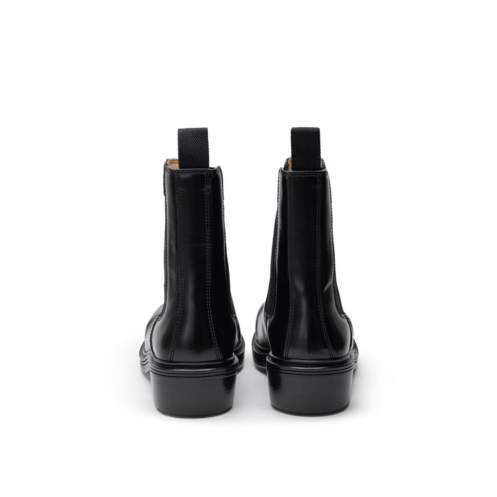 Bottega Veneta Black Leather Men's Boot