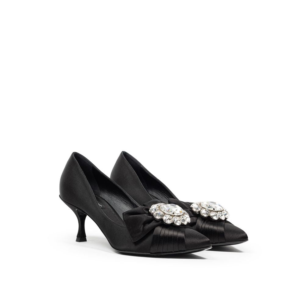 Dolce & Gabbana Black Viscose Women's Pumps