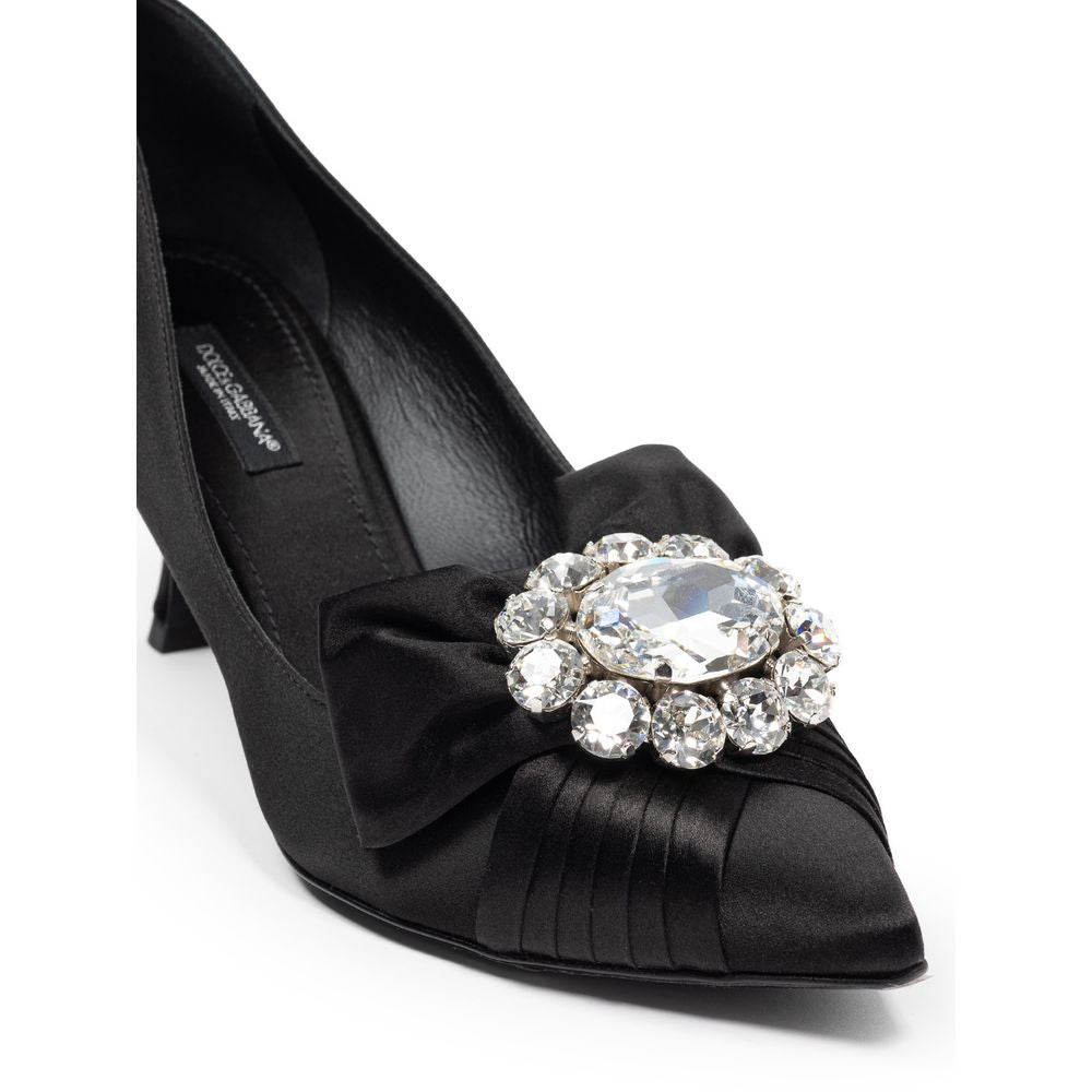 Dolce & Gabbana Black Viscose Women's Pumps