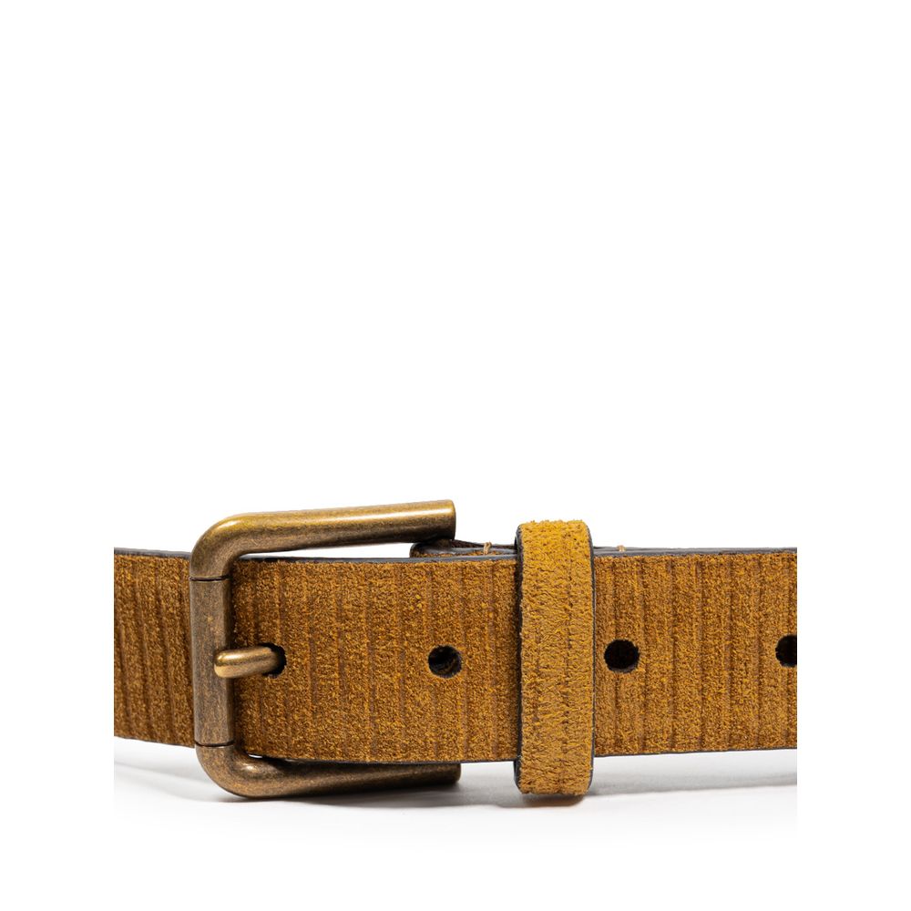 Dolce & Gabbana Brown Leather Regular Men's Belt