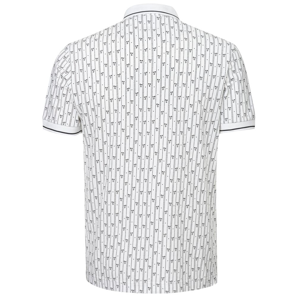 Dolce & Gabbana White Cotton Polo Men's Shirt