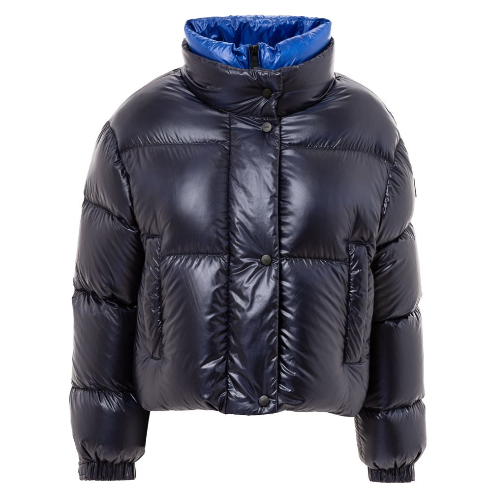 Add Blue Polyamide Full-Length Women's Jacket