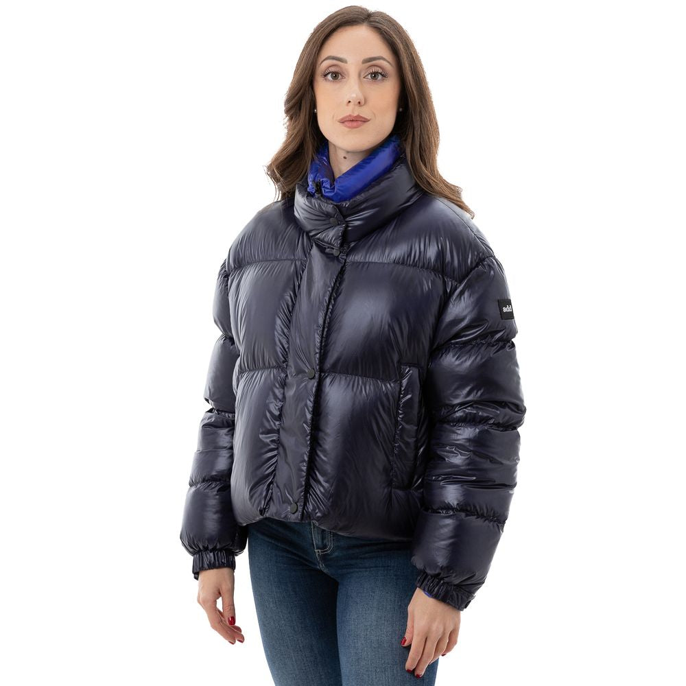 Add Blue Polyamide Full-Length Women's Jacket