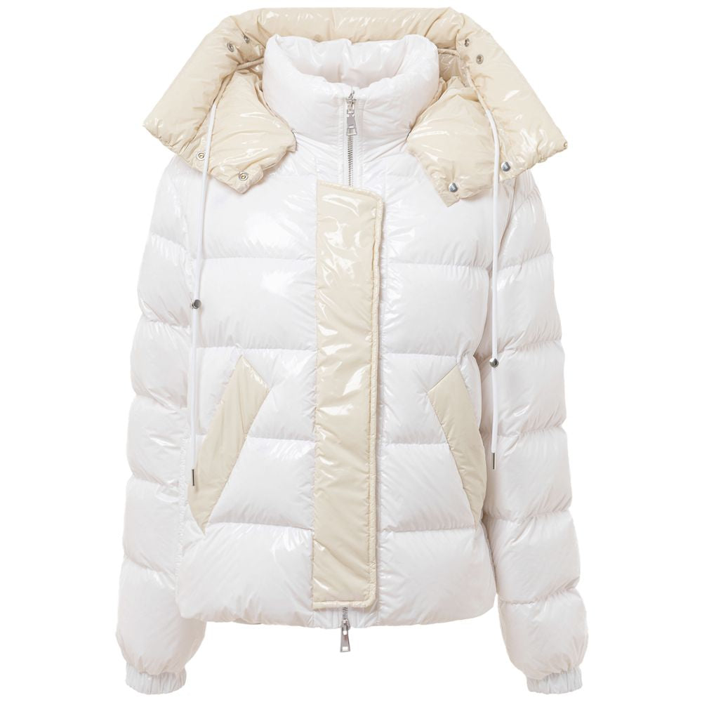 Add White Polyamide Women's Coat