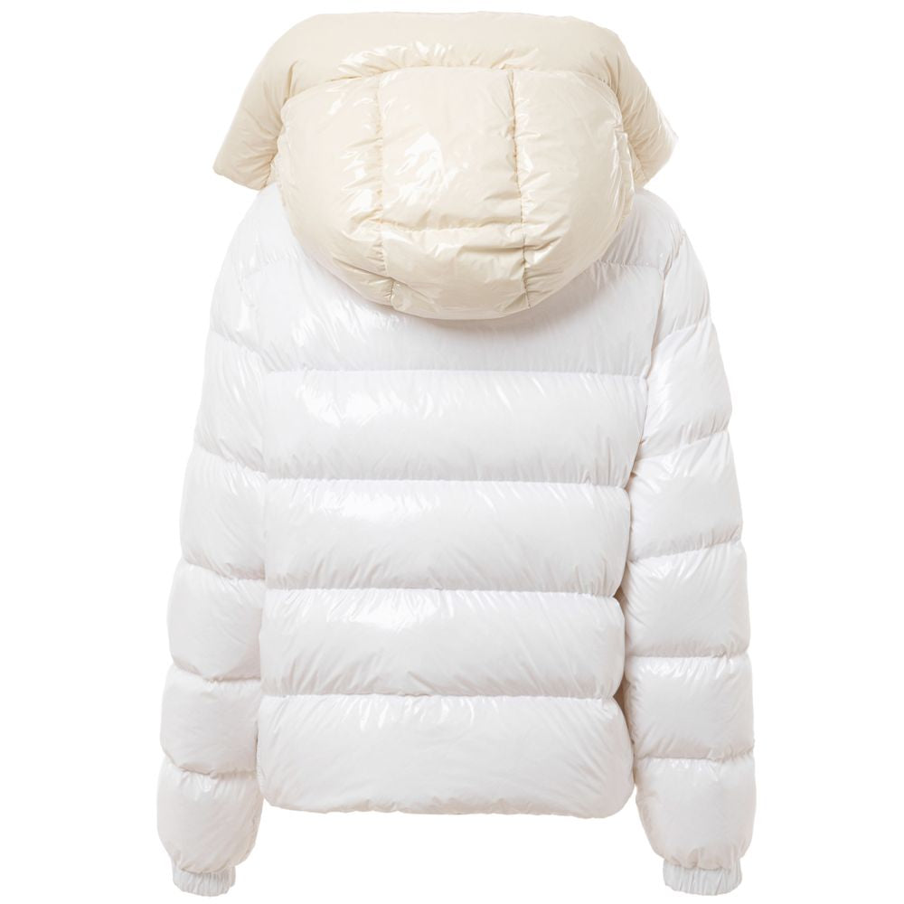 Add White Polyamide Women's Coat