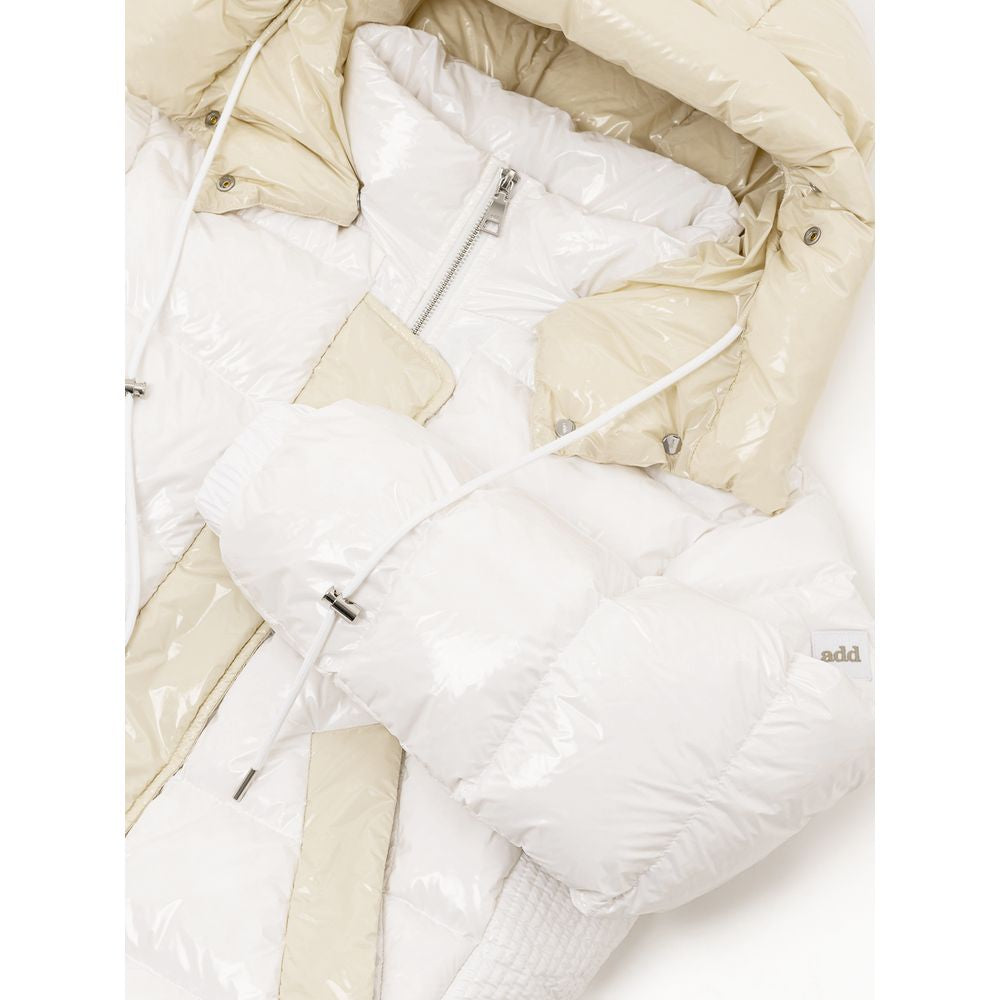 Add White Polyamide Women's Coat