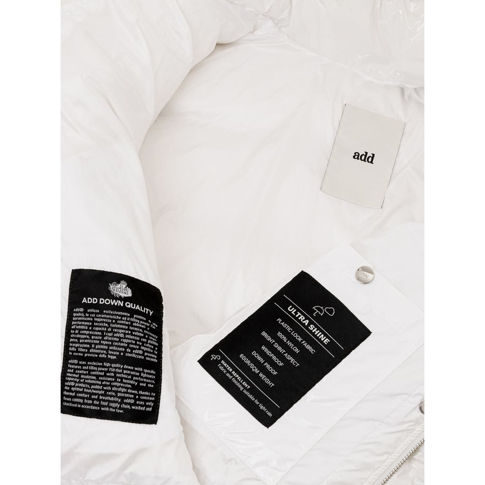 Add White Polyamide Women's Coat