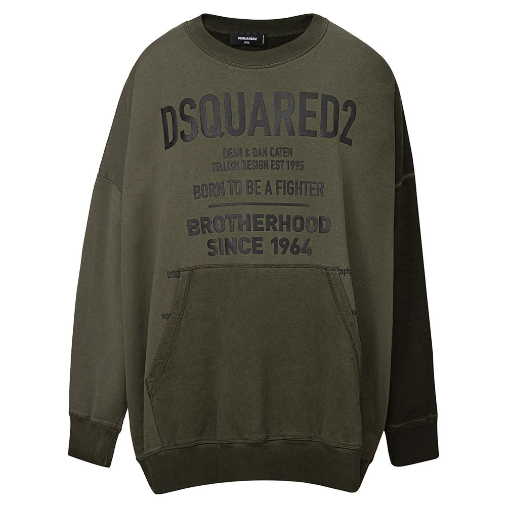 Dsquared² Green Cotton Men's Sweatshirt