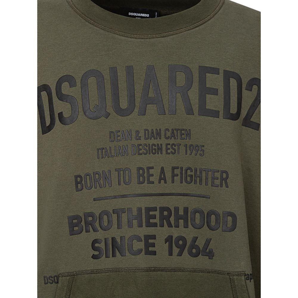 Dsquared² Green Cotton Men's Sweatshirt